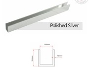 18.4mm Polished Satin Anodized shower wall channel